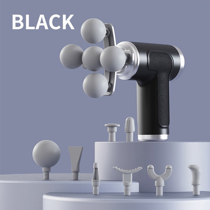 SKRVLOGO Portable Deep Tissue Massage Gun – 6-Speed Ultra-Quiet Percussion Massager with Ergonomic Grip &amp; USB Rechargeable Battery for Full Body Recovery