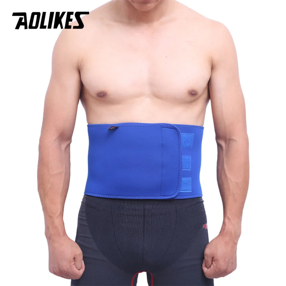 AOLIKES 1PCS Professional Adjustable Waist trimmer Slim fit Abdominal Waist sweat belt Waist back support belt Fitness