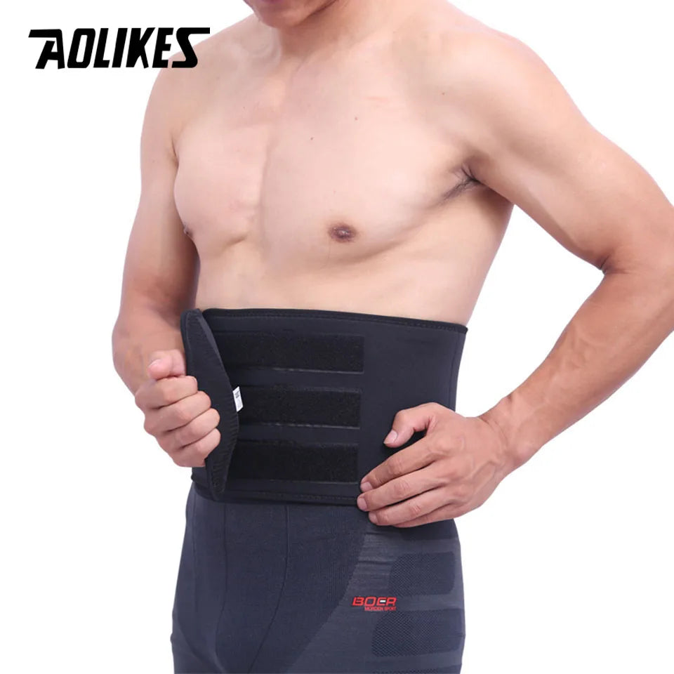 AOLIKES 1PCS Professional Adjustable Waist trimmer Slim fit Abdominal Waist sweat belt Waist back support belt Fitness