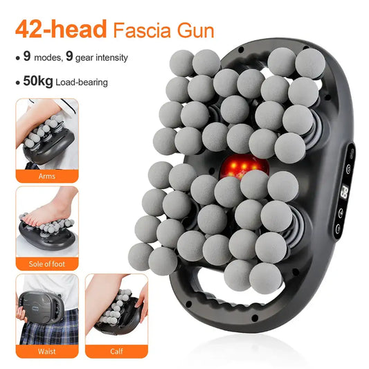42-Head Professional Muscle Massage Gun for Full-Body Deep Tissue Relief