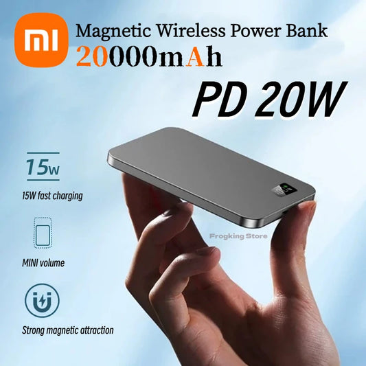Xiaomi 20000mAh Magnetic Wireless Power Bank with PD 22.5W Fast Charging