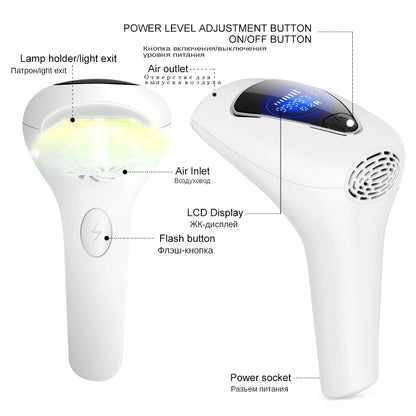 900000 Flashes New Laser Epilator Laser Hot Sell Permanent IPL Photoepilator Hair Removal Painless Electric Epilator Machine