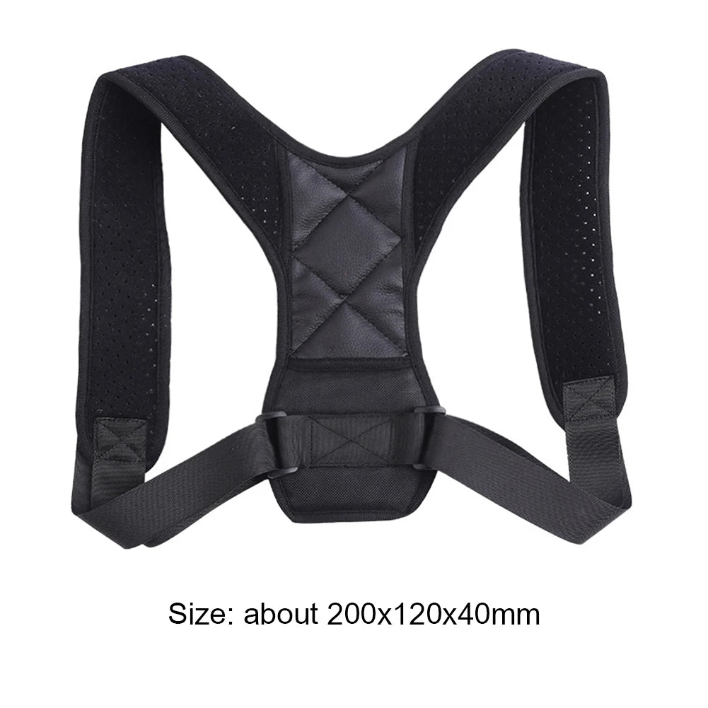 Back Posture Corrector Adjustable Shoulder Brace Lightweight Shoulder Support Belt Portable Spine Alignment Brace for Men Women