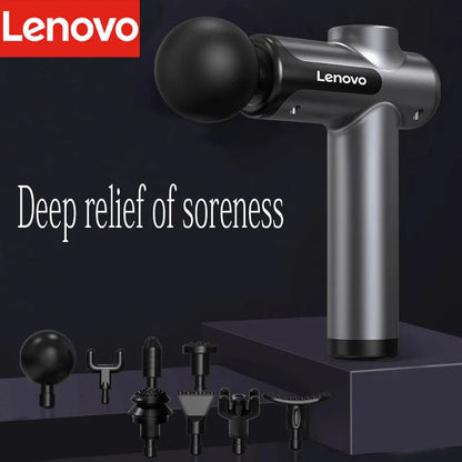 Original Lenovo Professional Grade Fascia Gun N2 N3 Series Muscle Relaxation Massager LED Touch Screen 6-8Massage Head Gifts