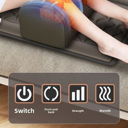 Multifunctional Lumbar Traction Massage Mattress Cushion Full Body Electric Shoulder Neck Waist Back Vibrations Removable Gift