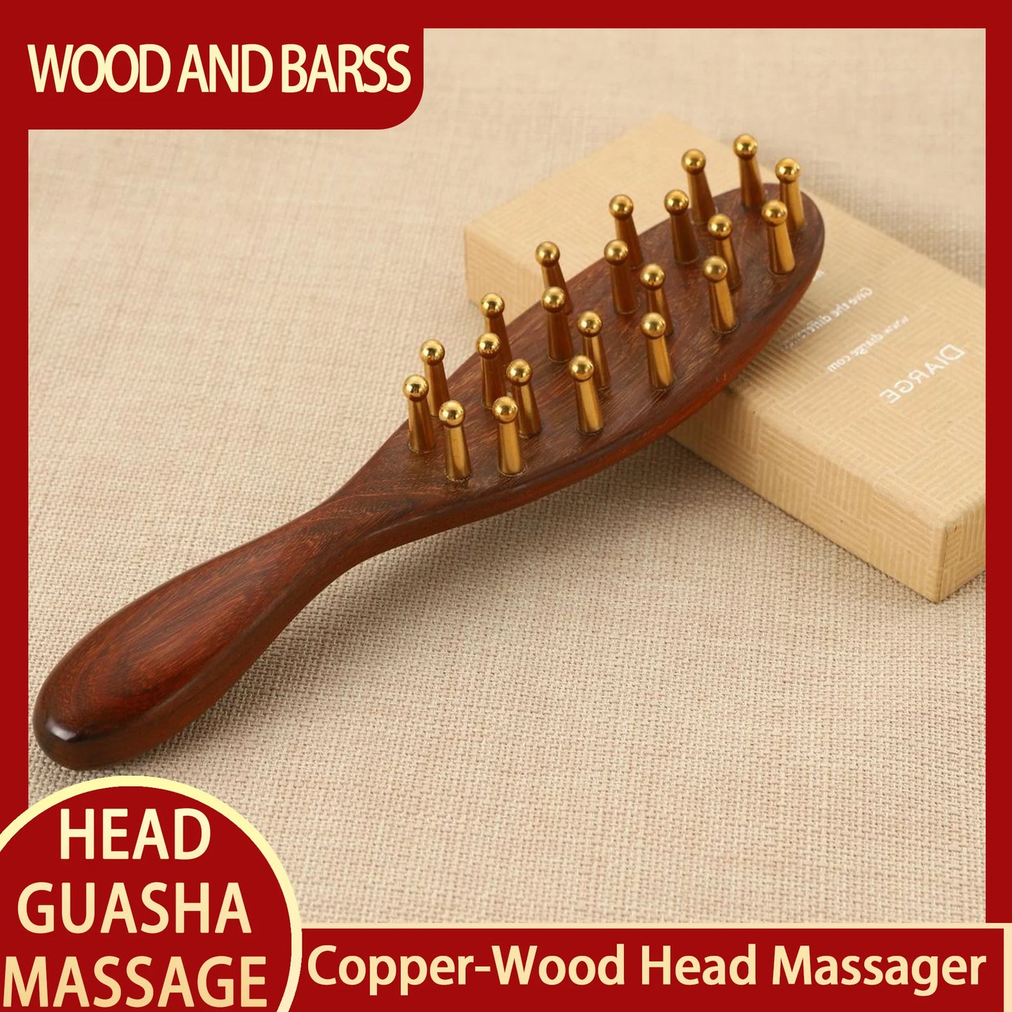 Guasha Face Facial Massager Tool Kansa Wand
