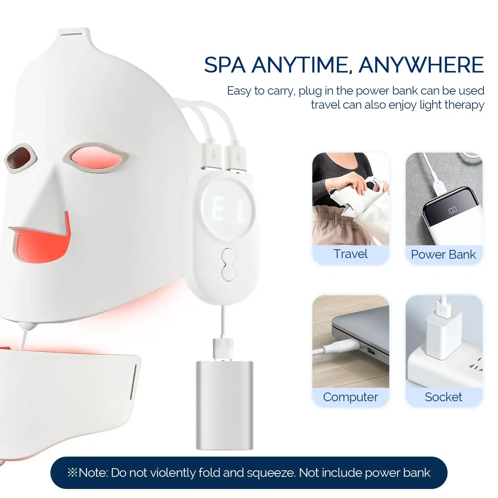 Professional 7-Color LED Facial & Neck Therapy Mask