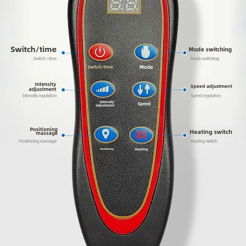 Multifunctional Lumbar Traction Massage Mattress Cushion Full Body Electric Shoulder Neck Waist Back Vibrations Removable Gift