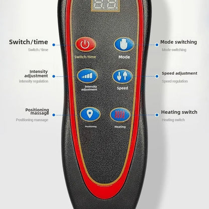 Multifunctional Lumbar Traction Massage Mattress Cushion Full Body Electric Shoulder Neck Waist Back Vibrations Removable Gift