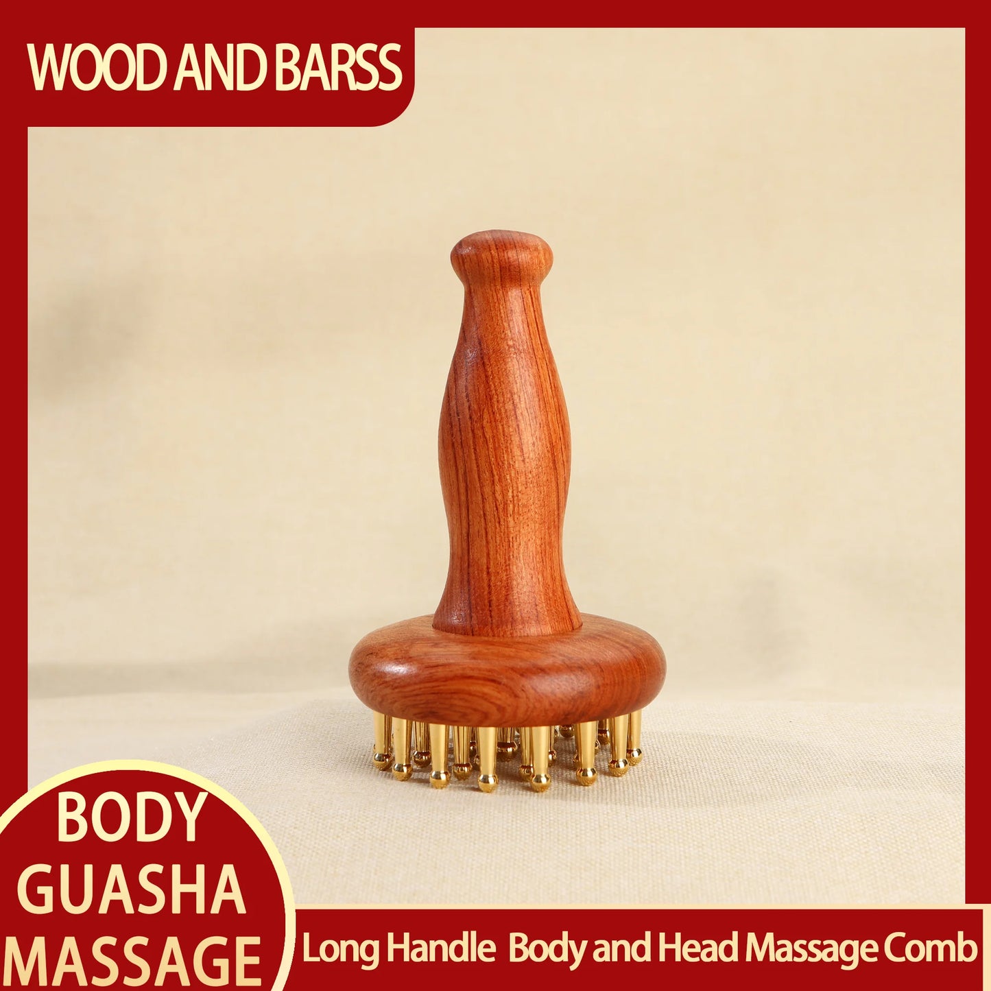 Guasha Face Facial Massager Tool Kansa Wand