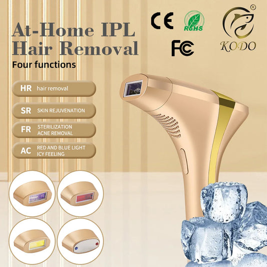 KODO 2025 High-end customization ice Laser Hair removal Laser Epilator Permanent IPL Painless Photoepilator 4 in 1 face and body