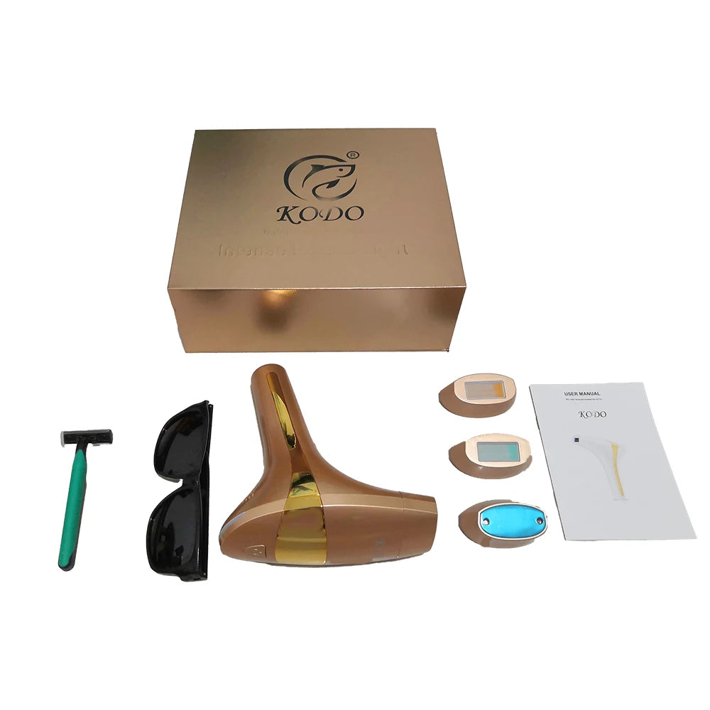 KODO 2025 High-end customization ice Laser Hair removal Laser Epilator Permanent IPL Painless Photoepilator 4 in 1 face and body