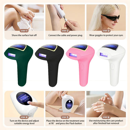 900000 Flashes New Laser Epilator Laser Hot Sell Permanent IPL Photoepilator Hair Removal Painless Electric Epilator Machine