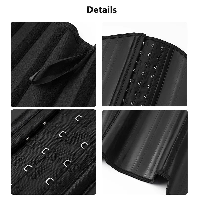 Body Shaper Shapewear Women 25 Steel Bones Latex Waist Trainer Corset Shapewear Slimming Belly Modeling Strap Reductive Girdle