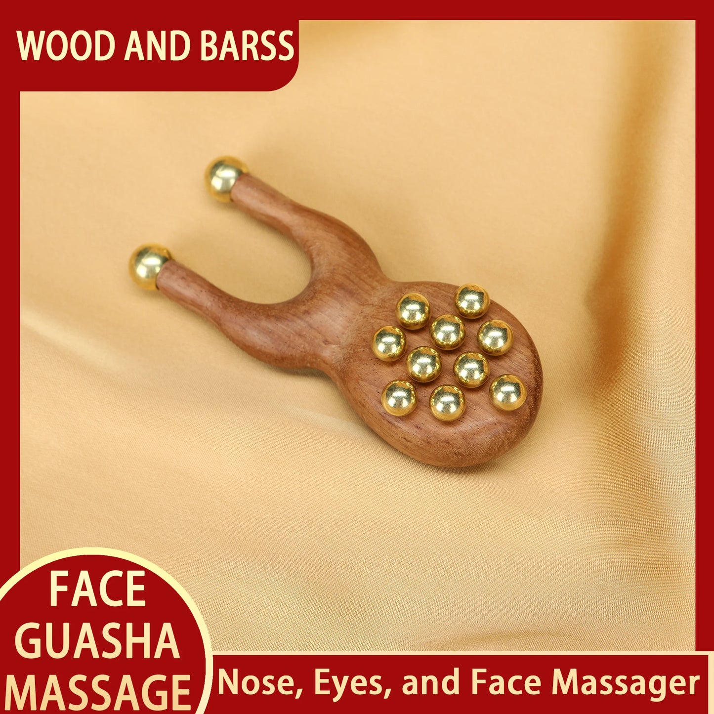 Guasha Face Facial Massager Tool Kansa Wand
