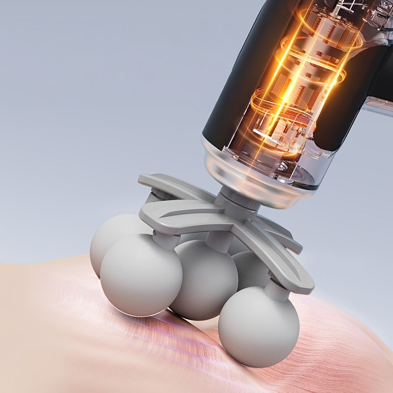 SKRVLOGO Portable Deep Tissue Massage Gun – 6-Speed Ultra-Quiet Percussion Massager with Ergonomic Grip &amp; USB Rechargeable Battery for Full Body Recovery