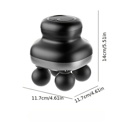 Ultimate 4-Head Professional Fascia Gun – 9-Speed Percussion Massage Gun with USB Rechargeable Battery for Full Body Recovery